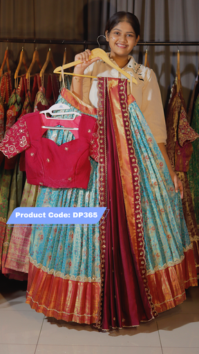 [DP365] DP365 - Premium Pattu Ready-Wear Half Saree