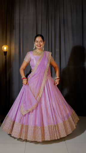 [DP358] DP358 - Designer Half saree - Customization
