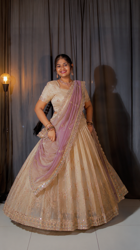 [DP357] DP357 - Designer Half saree - Customization